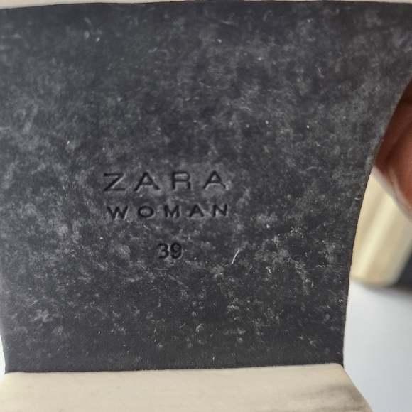 ZARA Black Patent Leather Platform Oxford Shoes EU 39 - Picture 9 of 10